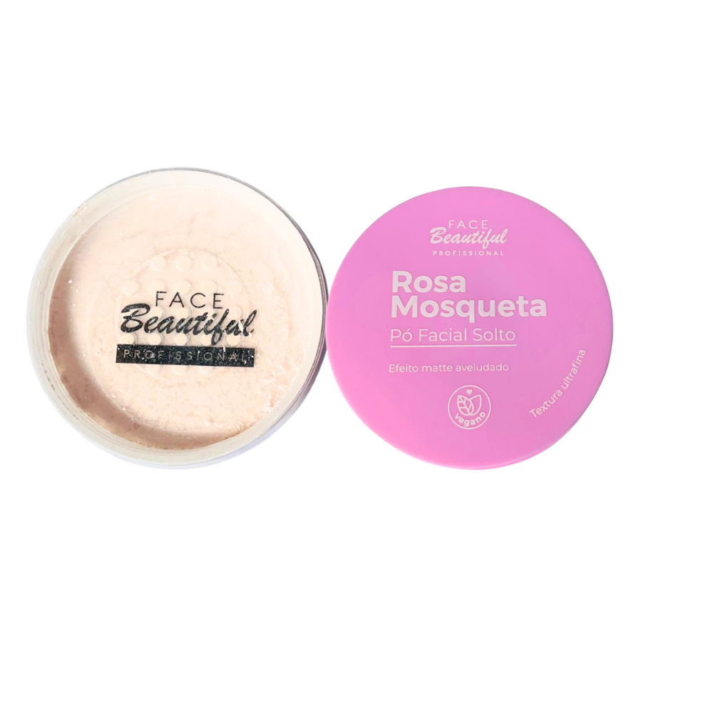 Pó Finalizador Facial Rosa Mosqueta Matte Aveludado - Face Beautiful