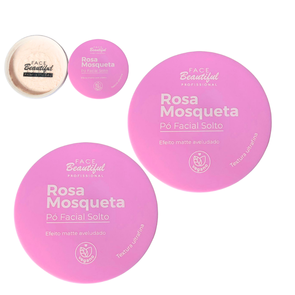 Pó Finalizador Facial Rosa Mosqueta Matte Aveludado - Face Beautiful
