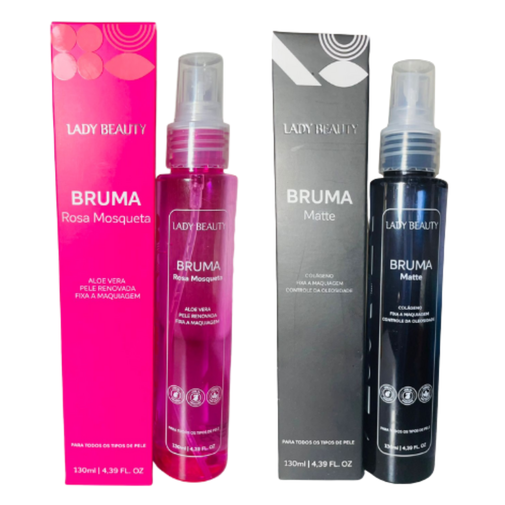 Bruma Fixadora de Maquiagem Rosa Mosqueta 130ml - Lady Beauty