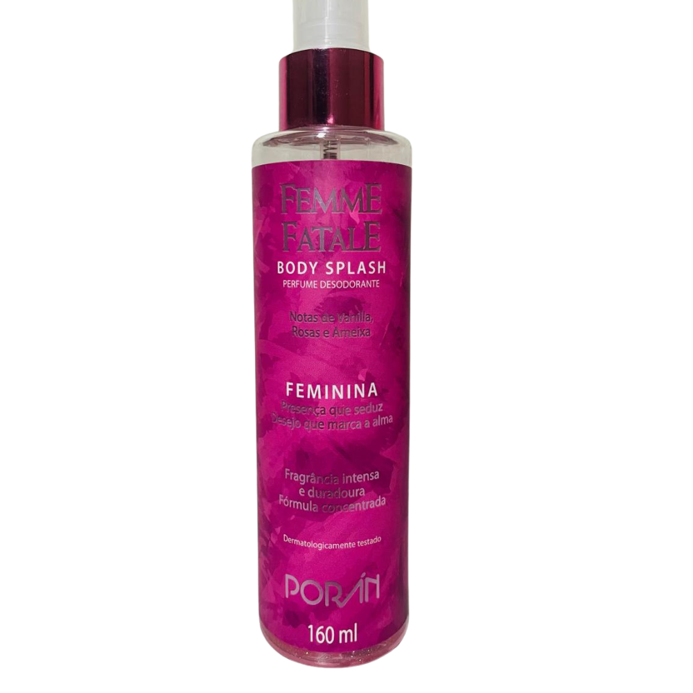 Kit Hidratante Iluminador e Body Splash Femme Fatale Femina