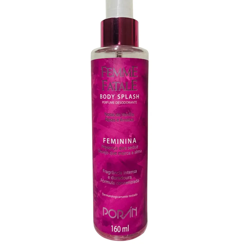 Kit Hidratante Iluminador e Body Splash Femme Fatale Femina