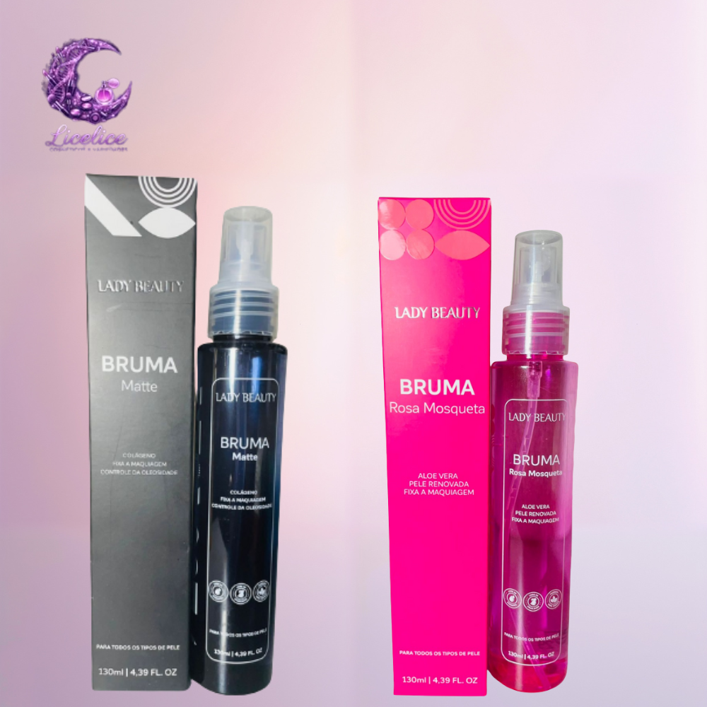 Bruma Fixadora de Maquiagem Rosa Mosqueta 130ml - Lady Beauty