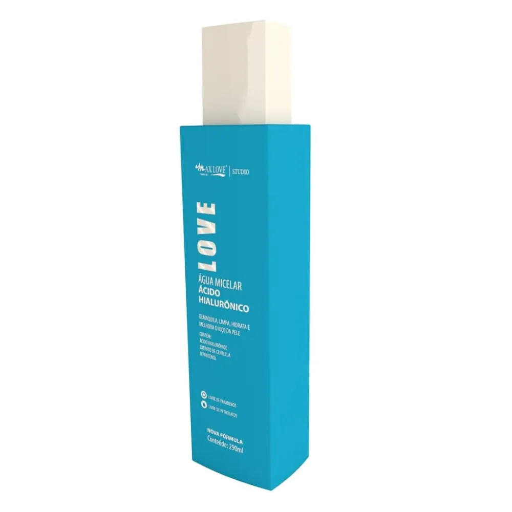 Água Micelar Demaquilante Love 5 em 1 Limpeza Facial - Max Love