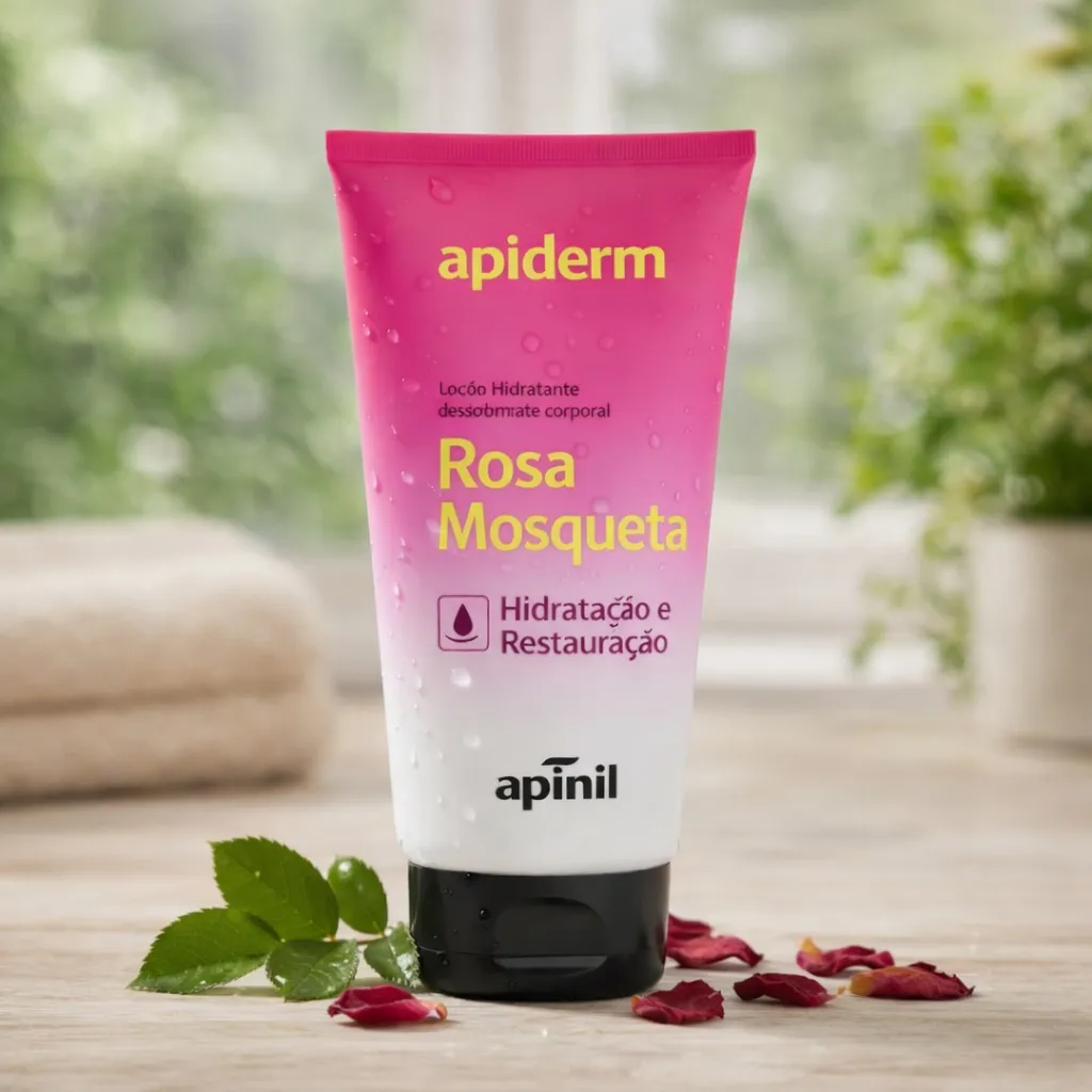 Combo Corporal Rosa Mosqueta: Esfoliante Porán 240g + Hidratante 190g - detalhe